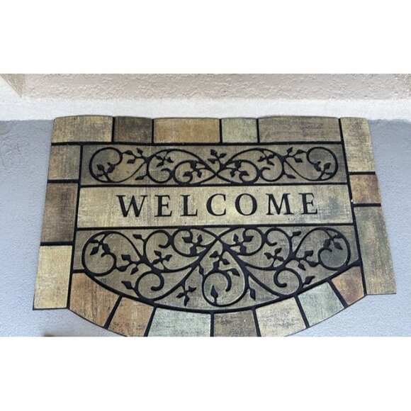New Durable Welcome Door Mats, 24"x36" Heavy-Duty Large Outdoor Mat, Front Door - Picture 1 of 2